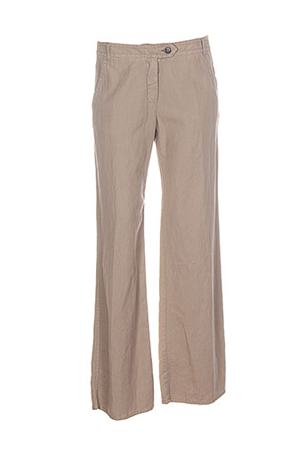 maxmara pantalons femme de couleur beige