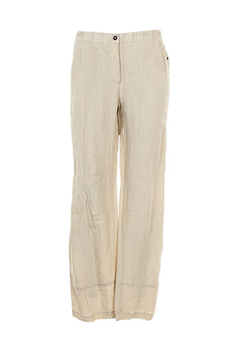 my way pantalons femme de couleur beige