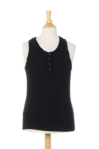 jean bourget t-shirts fille de couleur noir