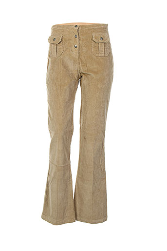 ddp pantalons femme de couleur beige
