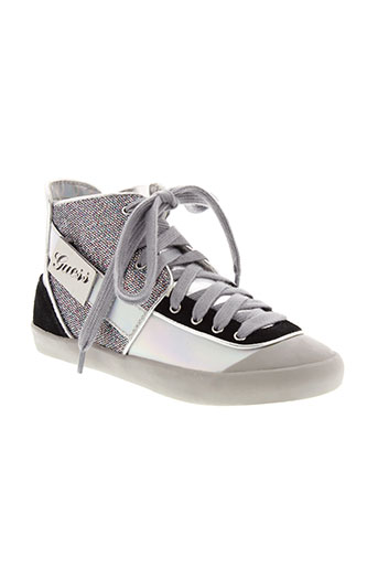 guess chaussures fille de couleur gris