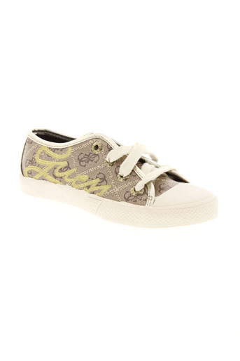 guess chaussures fille de couleur beige