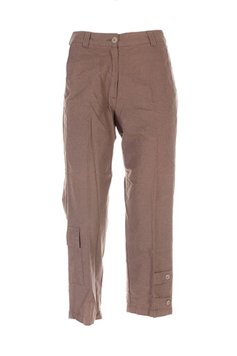 lucchini pantacourts femme de couleur marron