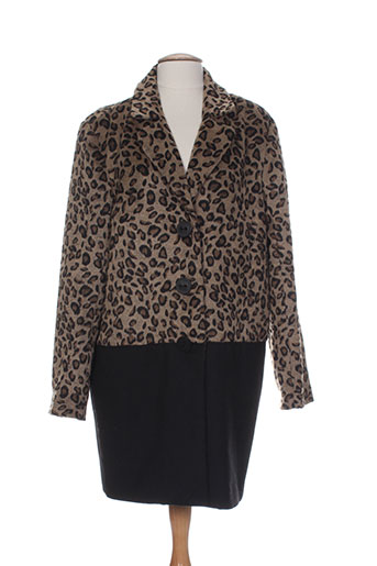 fransa manteaux femme de couleur marron
