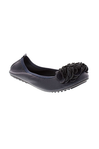 la et bottine et souriante ballerines femme de couleur bleu