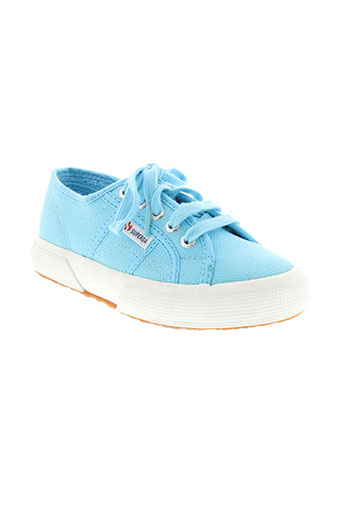 superga chaussures enfant de couleur bleu