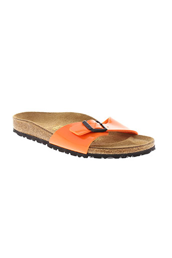 birkenstock mules et sabots femme de couleur orange