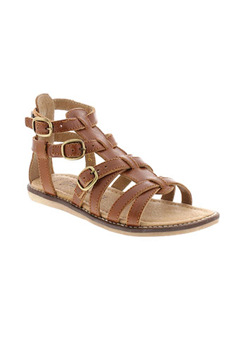 romagnoli chaussures fille de couleur marron