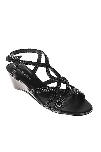 france mode chaussures femme de couleur noir