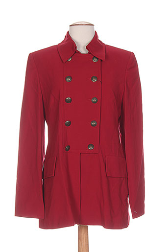 exaltation manteaux femme de couleur rouge