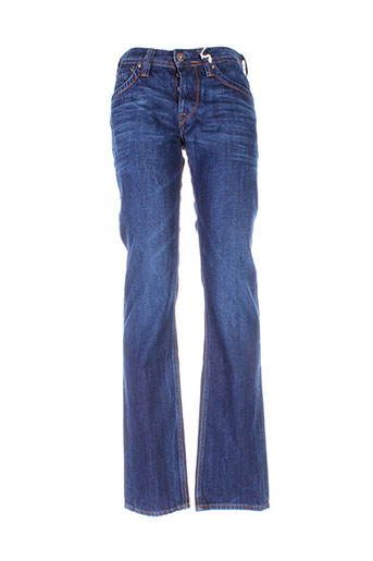 tru blu jeans homme de couleur bleu