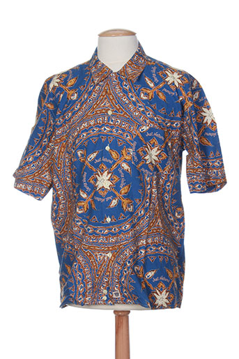 verte vallee chemises homme de couleur bleu