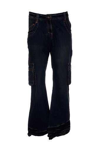 bande originale jeans femme de couleur bleu