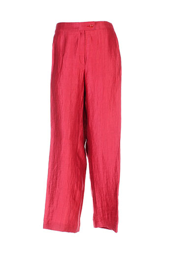 isabell pantalons femme de couleur rouge