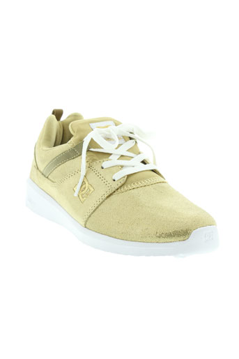 dc chaussures femme de couleur jaune
