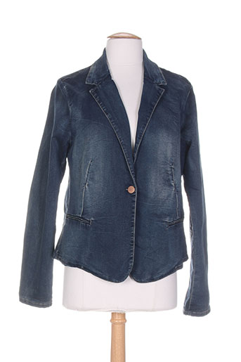 ddp vestes femme de couleur bleu