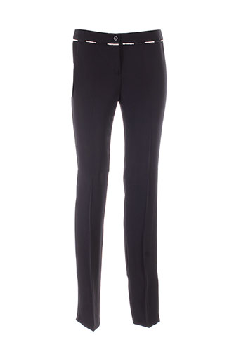 benetton pantalons femme de couleur noir