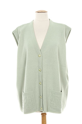 20 et 20 gilet femme de couleur vert (photo) 20 et 20 gilet femme de couleur vert (photo)