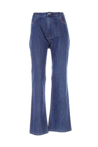 eskade jeans femme de couleur bleu