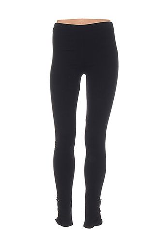 ambre pantalons femme de couleur noir