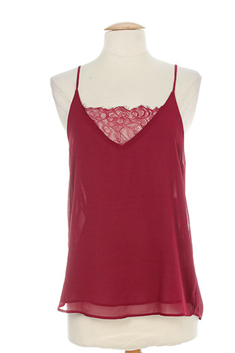 peace and love chemises femme de couleur rouge