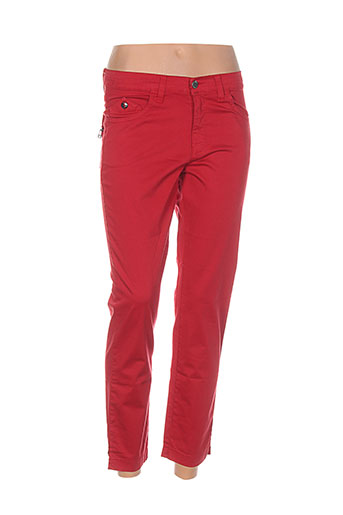 waltron pantacourts femme de couleur rouge