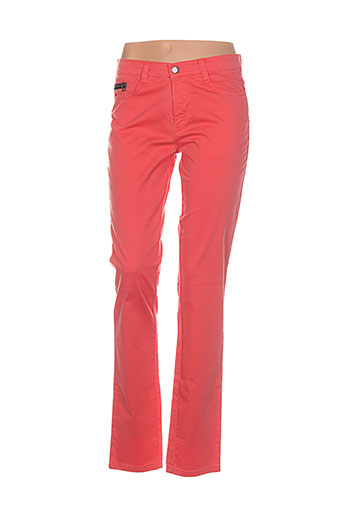 waltron pantalons femme de couleur orange