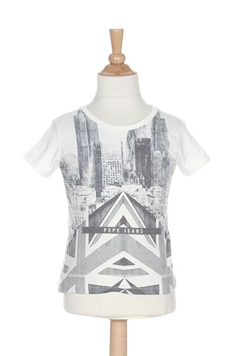 pepe jeans t-shirts fille de couleur blanc