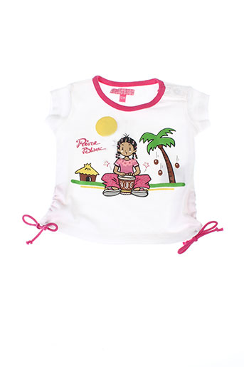 poivre blanc t-shirts fille de couleur blanc