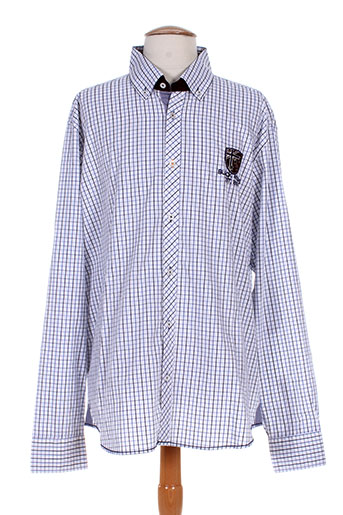 black wellis chemises homme de couleur bleu