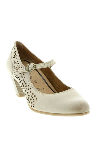 tamaris chaussures femme de couleur beige