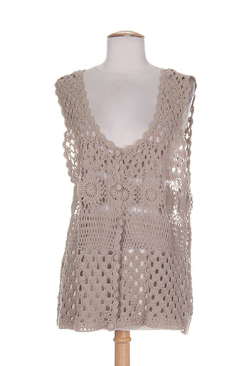jensen gilets femme de couleur beige