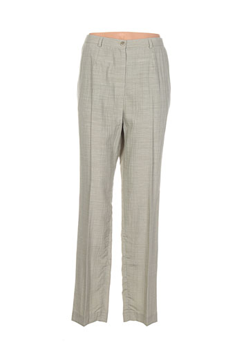 emmanueli pantalons femme de couleur vert
