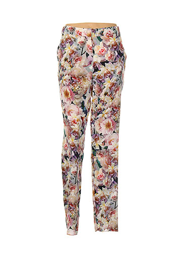 sportmax pantalons femme de couleur violet