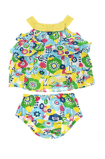 tuc tuc robes fille de couleur jaune