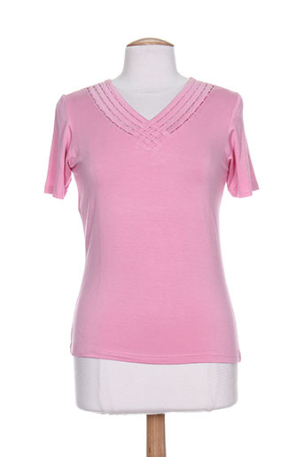 villa bleue t-shirts / tops femme de couleur rose