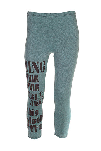 double jeu pantalons femme de couleur vert