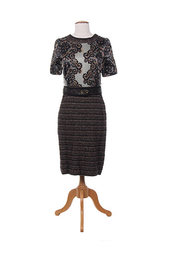 tricot chic robes femme de couleur marron