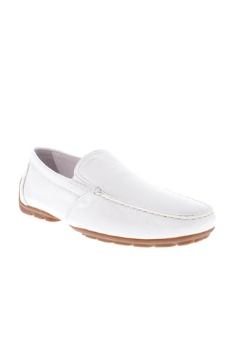 geox mocassins homme de couleur blanc