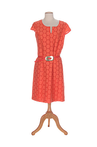 caroline biss robes femme de couleur orange