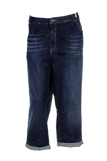 fred sabatier pantacourts femme de couleur bleu