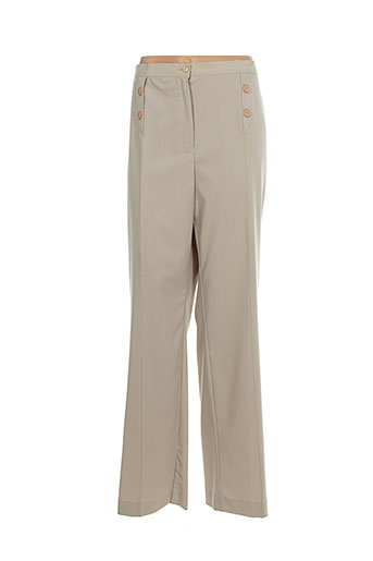 griffon pantalons femme de couleur beige
