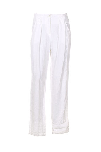 rivieres de lune pantalons femme de couleur blanc
