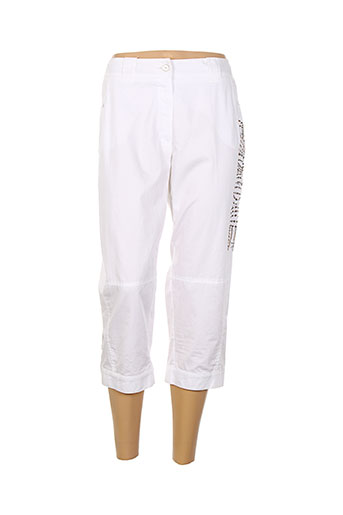 tuzzi pantacourts femme de couleur blanc