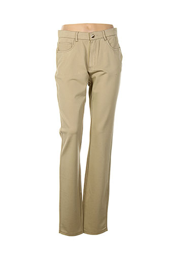 lcdn pantalons femme de couleur beige