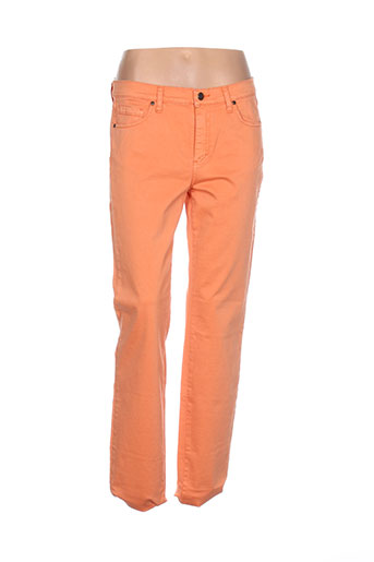 lcdn pantalons femme de couleur orange