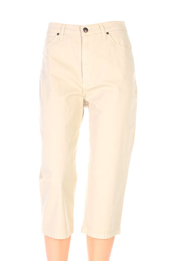 lcdn pantacourts femme de couleur beige