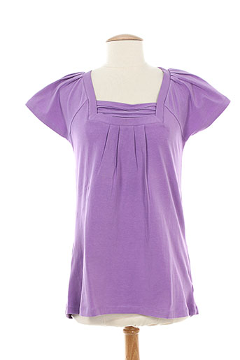 luisa ferri t-shirts femme de couleur violet