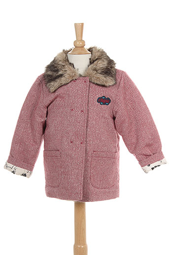 chipie manteaux fille de couleur rouge