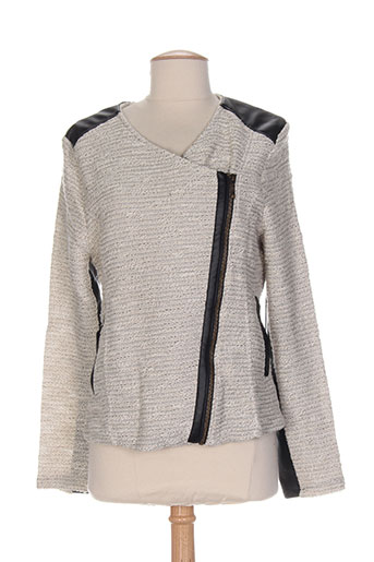 deeluxe vestes femme de couleur gris